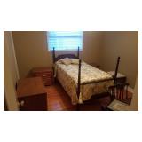 Antique Twin Poster Bed