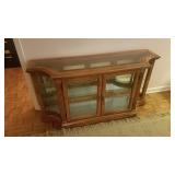 Lighted 2-Shelf Curio Cabinet