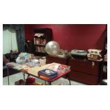 Dining set, living room set, clothes, decor, and teacher items!