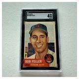 1953 Topps #54 Bob Feller Card