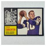 1962 Topps Fran Tarkenton Rookie Football Card #90