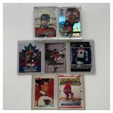 7 Eric Lindros Hockey Cards incl. 2 Rookies