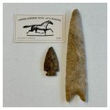 Authentic Large Over 6" Dalton, Arrowhead American Indian Artifact