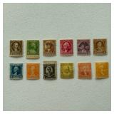  12 U.S. Washington Pictorial Stamps