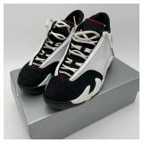 Pair of Nike Air Jordan 14OG Black Toe, Original Edition with Original Box, Size 11