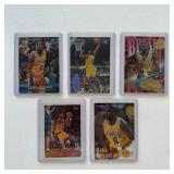5 Kobe Bryant Rookie Basketball Cards