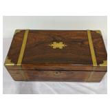 Rosewood Brass Inlaid Lap Desk