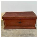 Small Trunk in Old Red Paint
