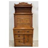 Walnut Drop Front Secretary Desk