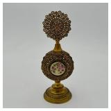 Brass Ormolu Perfume with Glass Insert & Dauber