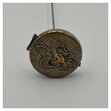 Rare Compact Hat Pin with Fleur De Lis