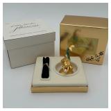 Estee Lauder "Sparkling Mermaid" Solid Perfume Compact in Orig. Box Signed by Bob Conte