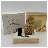 Estee Lauder "Ferris Wheel" Solid Perfume Compact in Orig. Box Signed by Bob Conte
