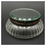 CVut Glass Mirrored Top Dresser Box