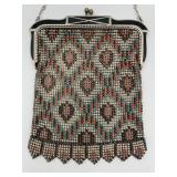 Whiting & Davis Enameled Mesh Beadlite Bage