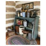 Bucket Bench in Old Blue, Country Primitives
