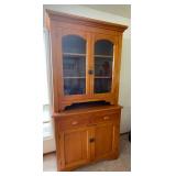 Tiger Maple 2 Pc. Stepback Cupboard