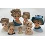 Collection of Lady Head Vases