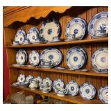 Flow Blue "Lorne" Set of China