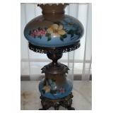 Floral Hand Painted Parlor Lamp