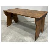 Primitive Bench with Boot Jack Ends