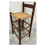 Rush Seat Bar Stool