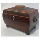 Rosewood Period Tea Caddy
