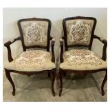 Pair of French Style Parlor Armchairs
