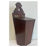 Period Federal Rosewood Inlaid Wall Candle Box