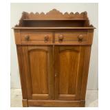 Walnut Jelly Hutch with Gallery Top