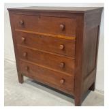 Early Walnut 4 Drawer Chest