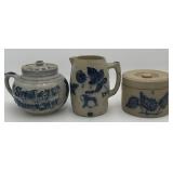 Whites Utica Flemish Blue Stoneware