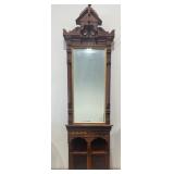 Walnut Marble Top Pier Hall Mirror