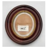 Oval Deep Walnut Frame