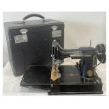 Featherweight Singer Sewing Machine with Attachments