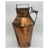 Copper Railroad Cream Can
