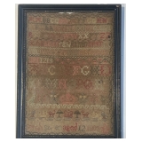 Early Dated 1805 Hand Stitched Sampler by Sarah, Aged 12