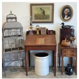 School Master Desk, Bird Cage