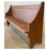 Oak Church Bench