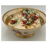 Hand Painted Pickard Limoges Fruit/ Punch Bowl