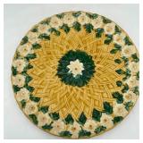 Majolica Daisy & Lattice Plate