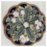 Majolica Floral & Fern Plate