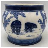 Rare Flow Blue Jardiniere