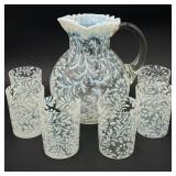 Daisy & Fern Opalescent Water Set