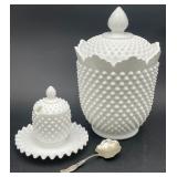 Fenton Hobnail Milk Glass