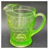 Uranium Glass Pitcher