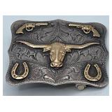 Western Sterling Belt Buckle
