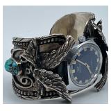 Native American Watch Cuff with Eagles