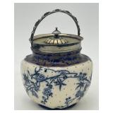 Flow Blue Biscuit Jar