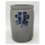 2-Sided Blue Decorated Crock